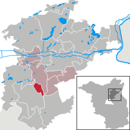 Läget för kommunen Rüdnitz i Landkreis Barnim