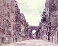 Rue Saint-Denis à Paris par Thomas Girtin (1802).