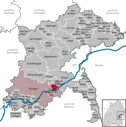 Öpfingen - Localizazion