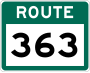 Route 363 marker