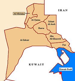 Map of Basra Districts.