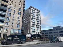 Apartment blocks in Sandyford, Dublin