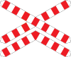 Double triple railway crossing