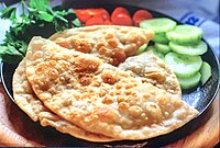 Example of serving Çiğ Börek