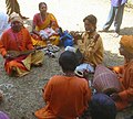 Cantantes Baul en Vasantotsav, Shantiniketan.