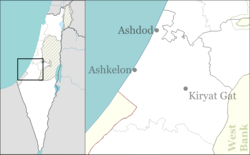 Gevim is located in Ashkelon region of Israel