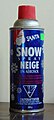 Aerosol can of artificial snow