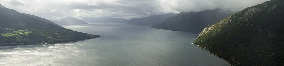 Hardangerfjord in Hordaland, Norveç