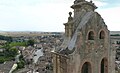 La plaza mayor vue depuis le château.