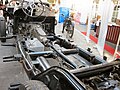 Configuration FR sur Mercedes 770K (1938) : moteur et boîte de vitesses en haut à gauche ; arbre de transmission au milieu ; différentiel arrière en bas à droite.