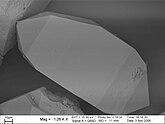 Scanning electron microscope image of zircon