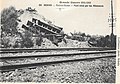 Le pont de la ligne Bohain-Le Catelet détruit par les Allemands.