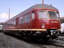 DB treinstel ETA 176 001 op 12 oktober 1985 in Eisenbahnmuseum Bochum-Dahlhausen[1]