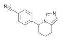 Structura fadrozolului, un inhibitor de aromatază pentru tratamentul cancerului de sân.