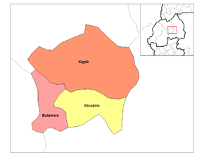 Districtele provinciei Kigali