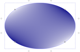 Ellipse, mit dem Ellipsenwerkzeug erzeugt