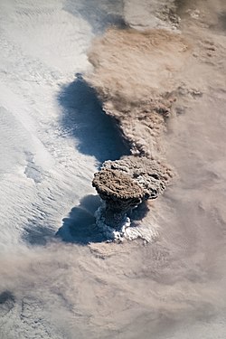 Eruption of Raikoke by NASA