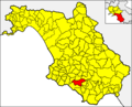 Collocatio finium Municipii in Provincia Salernitana.