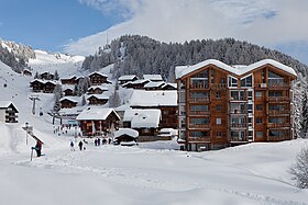 Östlicher Teil der Riederalp (Talstation der Moosfluh-Bahn)