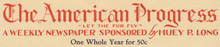 The American Progress header