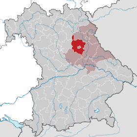 Localisation de Arrondissement d'Amberg-Sulzbach