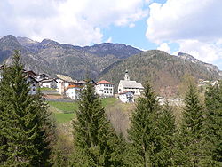 Skyline of San Tomaso Agordino