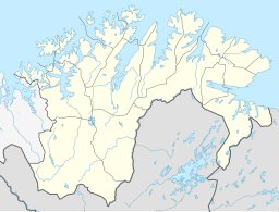 Grense Jakobselvs läge i Finnmark fylke, Norge.