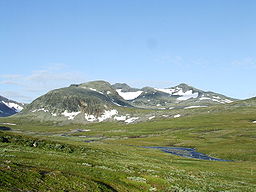 Vy över Sylarna från Sylarnas fjällstation.