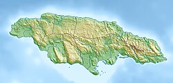 Map of the island of Jamaica