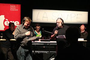 Enregistrement de l'émission « La Soupe » de la Radio suisse romande.