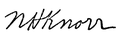 Signature of Nathan Homer Knorr