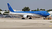 Die Wing of Zion, bzw. Israeli Air Force One hat auf Nevatim einen eigenen Hangar