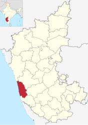 Distretto di Udupi – Mappa