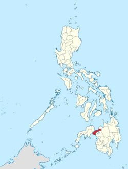 Map of the Philippines with Lanao del Norte highlighted