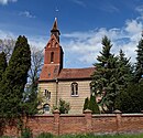 Dorfkirche Wernitz mit Friedhofmauer und Tor[4]