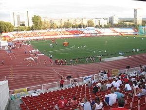 Stadion während den Junioreneuropameisterschaften 2009