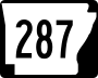 Highway 287 marker