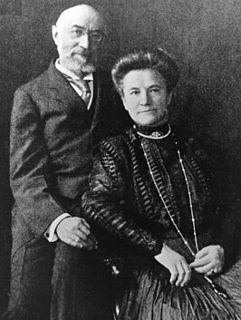 Ida Blun Strauss met haar man Isidor Strauss.