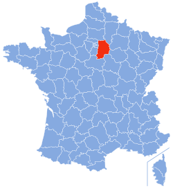 Location o Seine-et-Marne in Fraunce