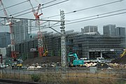 2018年4月撮影 駅舎工事