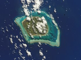 Vue satellitaire de Tubuai en 2002