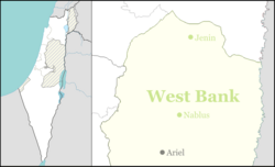 Brukhin is located in the Northern West Bank