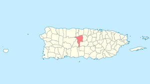 Location of Ciales in Puerto Rico