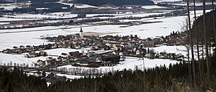 Blick vom Gobernitzberg auf Sankt Margarethen