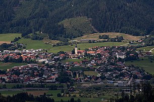 Zentrum von Sankt Lorenzen im Mürztal