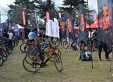 bicicletas y puestos en desafío a Río Pinto