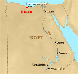 Location of El Dabaa