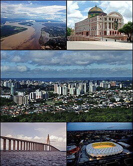 Een collage van Manaus