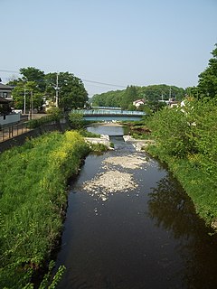 空堀川　柳原橋より下流を望む　2008年4月27日撮影