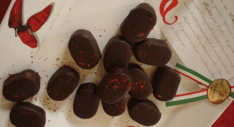 Chocolats au piment d'Espelette.